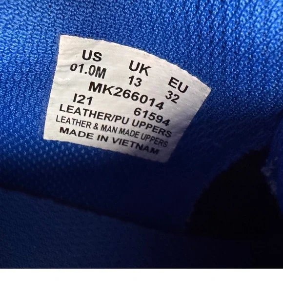 Merrell Boys Outback mid Hiking Shoes Size 1 Grey/Blue MK266014 Trail Sneakers - Picture 9 of 10